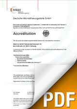 Certification du laboratoire de calibrage